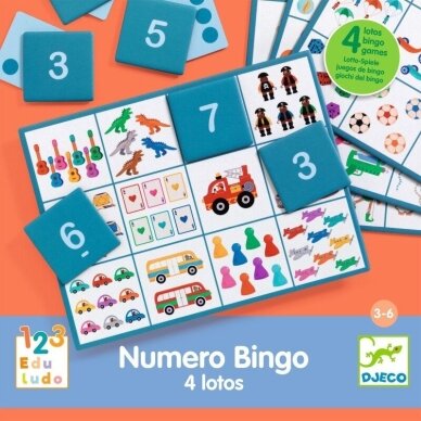 Edukacinis žaidimas - Eduludo - Skaičių bingo (4 žaidimai) 3 Edukacinis žaidimas - Eduludo - Skaičių bingo (4 žaidimai) 3