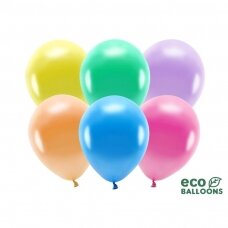 Ekologiški balionai "Metalik spalvoti", 30cm, 10vnt