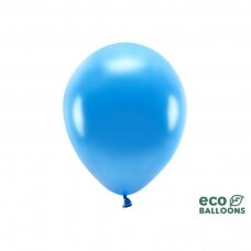 Ekologiški balionai "Metalik mėlyni" 10vnt