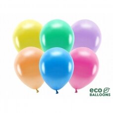 Ekologiški balionai "Metalik spalvoti", 26cm, 100vnt