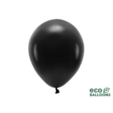 Ekologiški balionai "Pasteliniai juodi", 10vnt