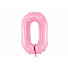 Folinis balionas  "0" rožinis, 86 cm