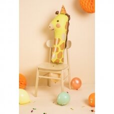 Folinis balionas "1" Žirafa, 42x90cm