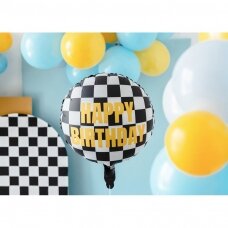 Folinis balionas Languota vėliava Happy Birthday, 45cm