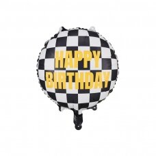 Folinis balionas Languota vėliava Happy Birthday, 45cm