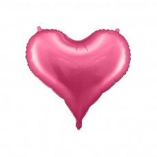 Folinis balionas Širdutė 75x64,5 cm, rožinė