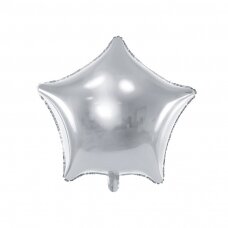 Folinis balionas "Žvaigždė" 70cm sidabrinis