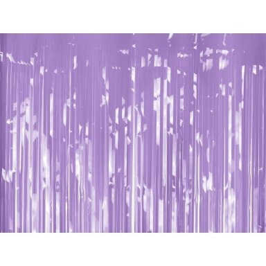 Folinė kutų užuolaida dekoracijoms violetinė 100x200cm Folinė kutų užuolaida dekoracijoms violetinė 100x200cm