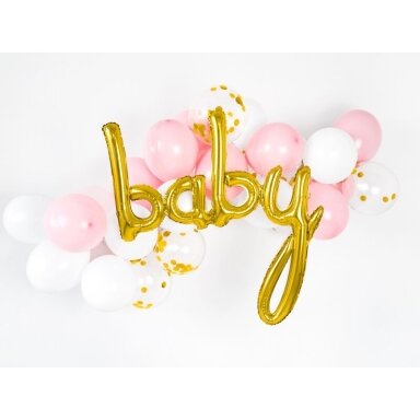 Folinis balionas baby auksinis, 73,5x75,5cm Folinis balionas baby auksinis, 73,5x75,5cm