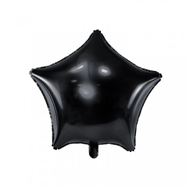 Folinis balionas Žvaigždė, juoda 48 cm Folinis balionas Žvaigždė, juoda 48 cm