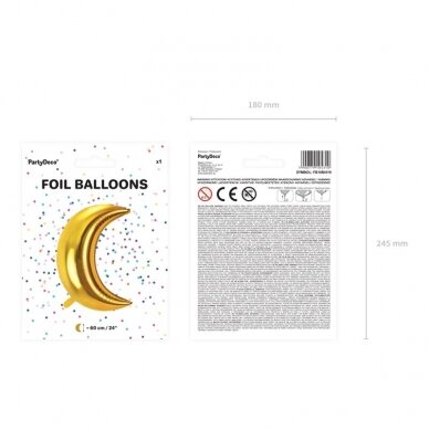 Folinis balionas Mėnulis, 60cm 4 Folinis balionas Mėnulis, 60cm 4