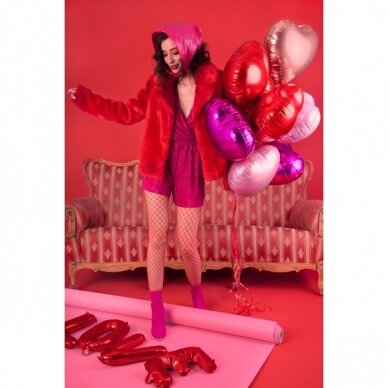 Folinis balionas "Širdelė" 45cm šviesiai rožinis 3