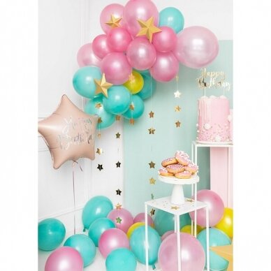 Folinis balionas "Happy Birthday" 40cm rusvas 2
