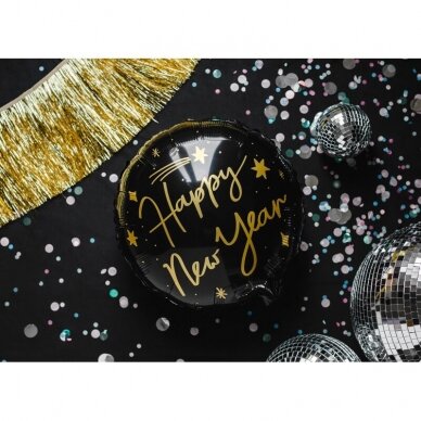 Folinis balionas Happy New Year, 45cm 1 Folinis balionas Happy New Year, 45cm 1