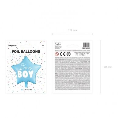 Folinis balionas "It's a Boy" 3