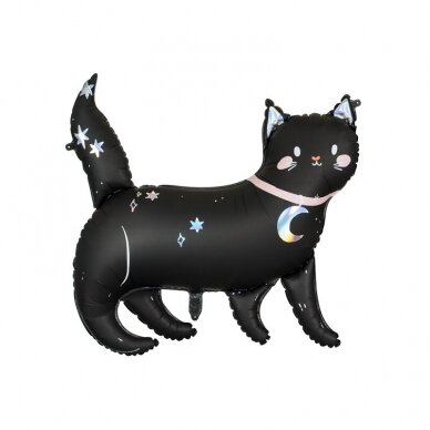 Folinis balionas Juodas katinas, 96x95 cm