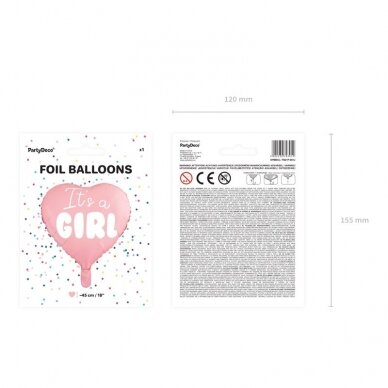 Folinis balionas "It's a Girl" 4