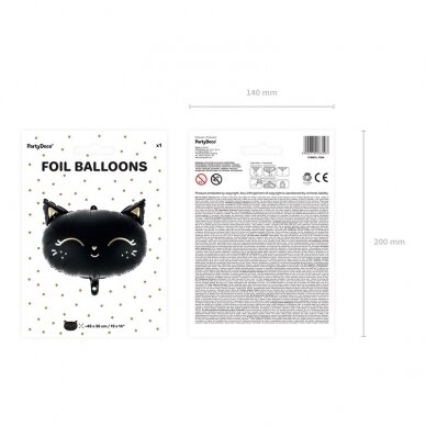 Folinis balionas "Juoda katytė"