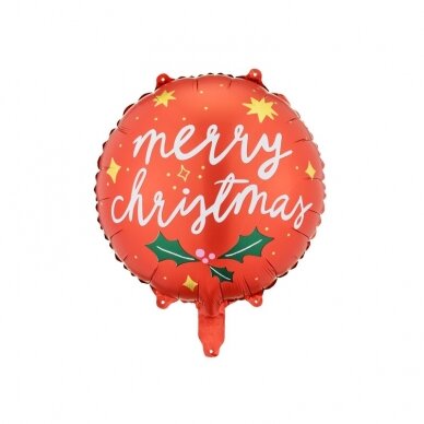 Folinis balionas Merry Christmas