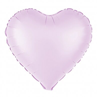 Folinis balionas Širdelė 45cm, šviesiai violetinė