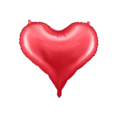 Folinis balionas Širdutė 75x64,5 cm, raudona