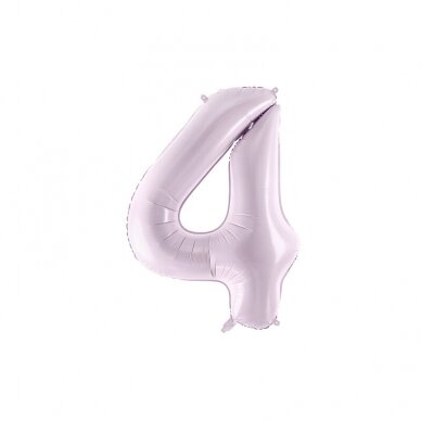 Folinis balionas skaičius 4, violetinis 72cm Folinis balionas skaičius 4, violetinis 72cm