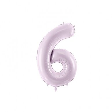 Folinis balionas skaičius 6, violetinis 72cm Folinis balionas skaičius 6, violetinis 72cm