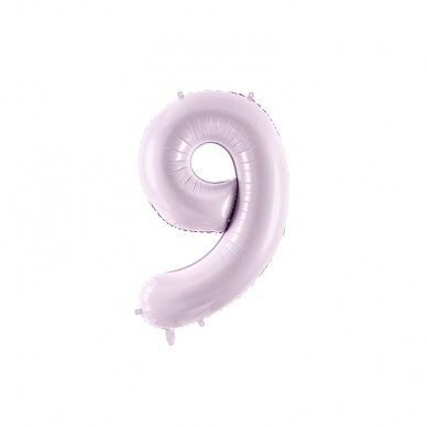 Folinis balionas skaičius 9, violetinis 72cm Folinis balionas skaičius 9, violetinis 72cm