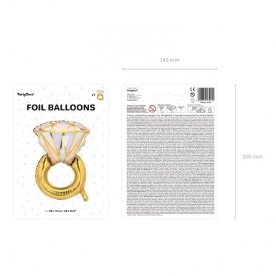 Folinis balionas Žiedas 60x95cm 5