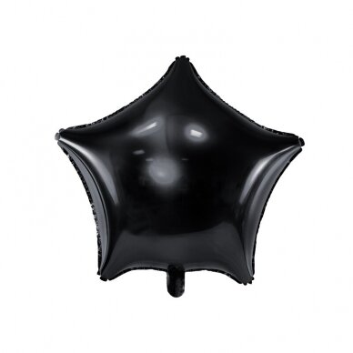 Folinis balionas Žvaigždė, juoda 48 cm Folinis balionas Žvaigždė, juoda 48 cm