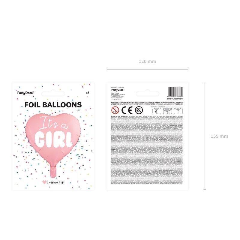 Folinis balionas "It's a Girl" 4 Folinis balionas "It's a Girl" 4