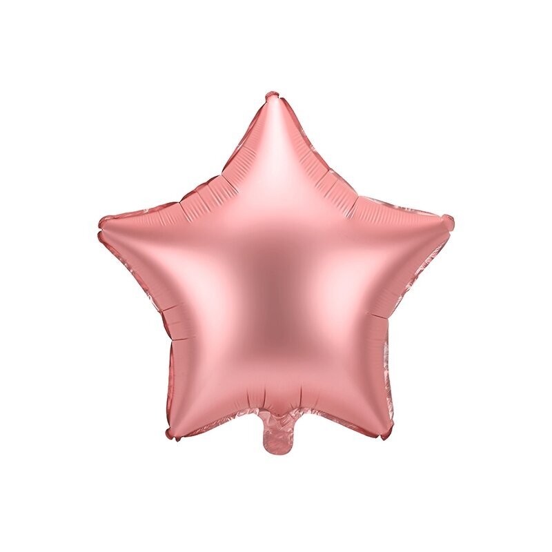 Folinis balionas Žvaigždė, rožinio aukso 48 cm Folinis balionas Žvaigždė, rožinio aukso 48 cm