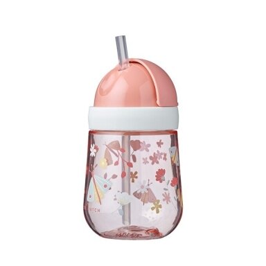Gertuvė su šiaudeliu Gėlės 300ml Gertuvė su šiaudeliu Gėlės 300ml