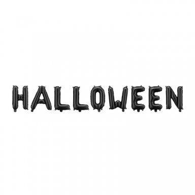 Juodi balionai Halloween'as, 280x46cm