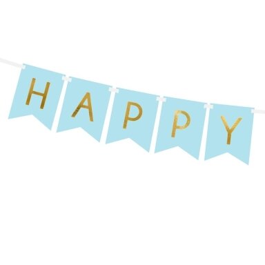 Girlianda melsva Happy Birthday, 15x175 Girlianda melsva Happy Birthday, 15x175