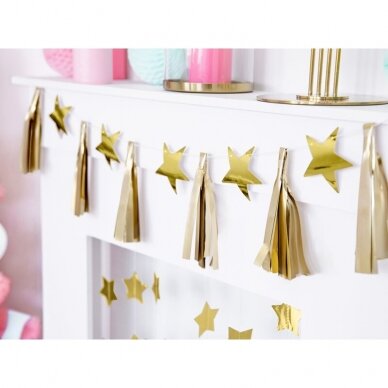 Girlianda Žvaigždės ir kutai, 1,3m 2 Girlianda Žvaigždės ir kutai, 1,3m 2