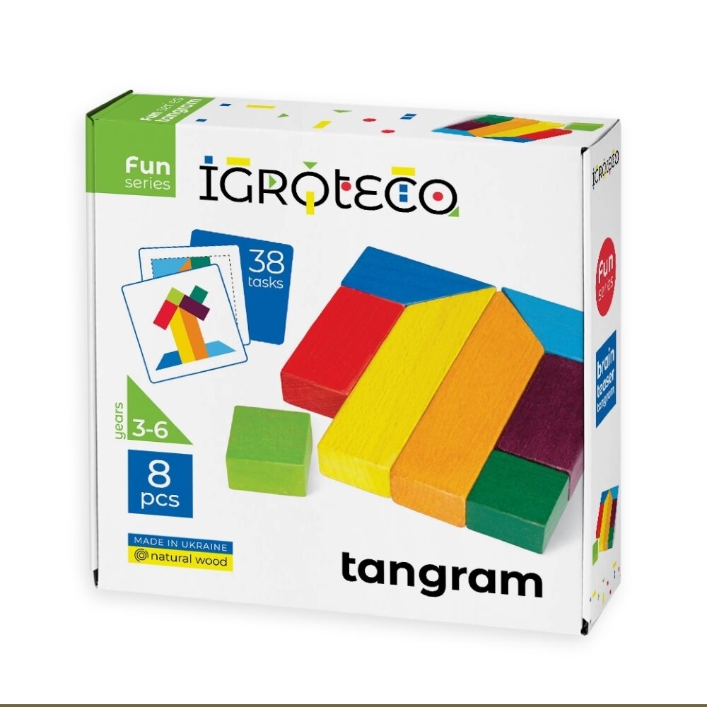 Igroteco Galvosūkis Tangrama, 8 det. 4 Igroteco Galvosūkis Tangrama, 8 det. 4