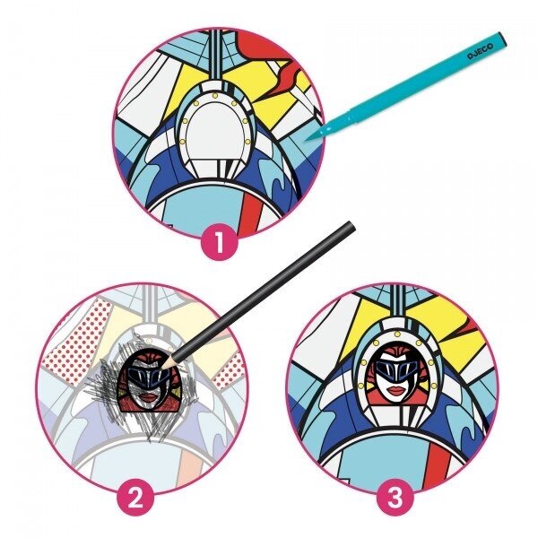 Įkvėpta menininko - Pieškite ir kurkite - Superherojai 2 Įkvėpta menininko - Pieškite ir kurkite - Superherojai 2