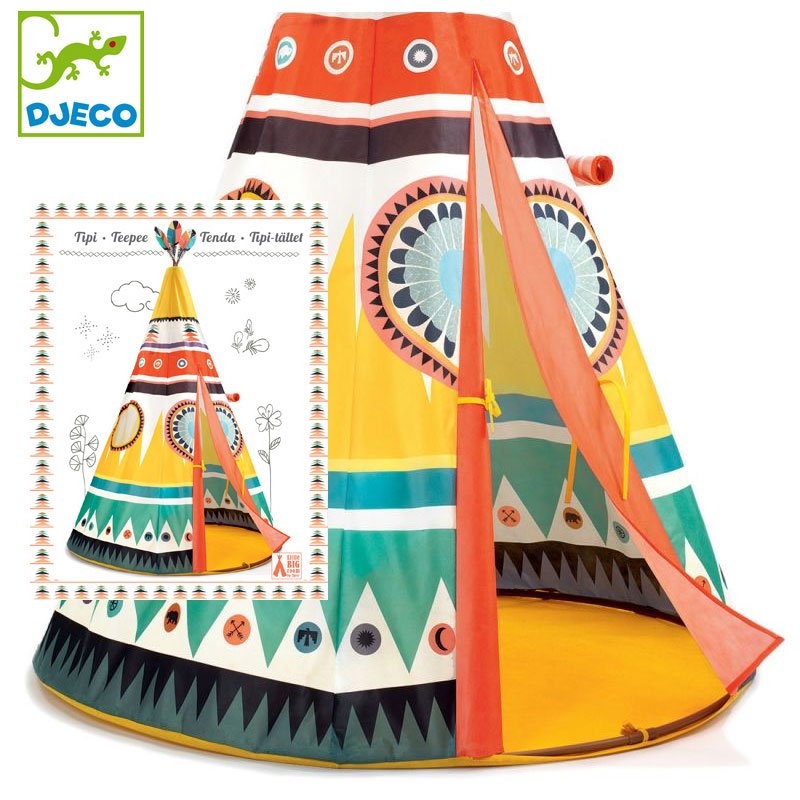 Indėniška palapinė Djeco Tipis DD04491 1 Indėniška palapinė Djeco Tipis DD04491 1