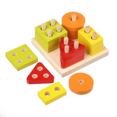 Jutiklinė rūšiuoklė "Geometrija" kvadratas Jutiklinė rūšiuoklė "Geometrija" kvadratas