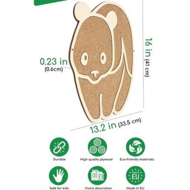 Kamštinė lenta ''Panda'' 2 Kamštinė lenta ''Panda'' 2