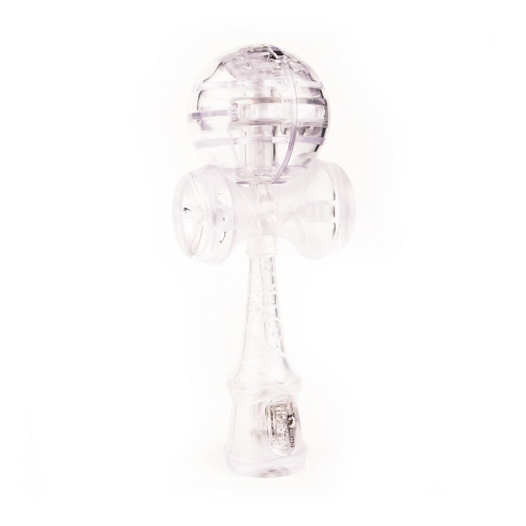 Kendama baltas, plastikinis su LED