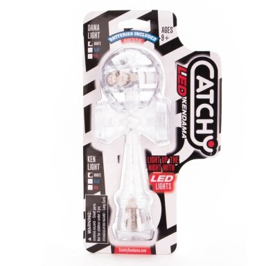 Kendama baltas, plastikinis su LED Kendama baltas, plastikinis su LED