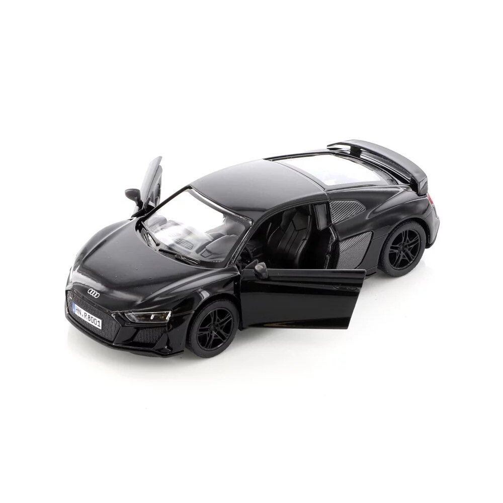 KiNSMART automobilis, 2020 Audi R8 Coupé, juodas 1 KiNSMART automobilis, 2020 Audi R8 Coupé, juodas 1