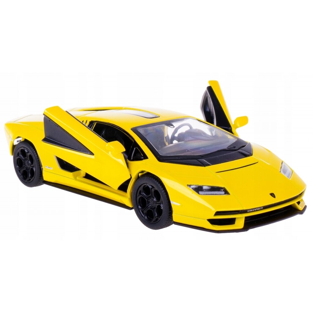 KiNSMART automobilis, Lamborghini Countach LPI 800-4, geltonas KiNSMART automobilis, Lamborghini Countach LPI 800-4, geltonas