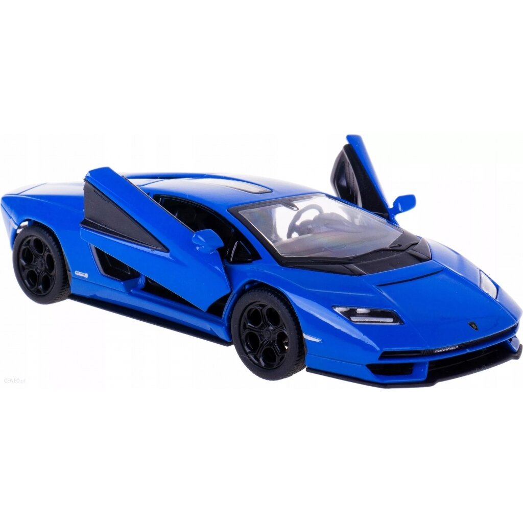 KiNSMART automobilis, Lamborghini Countach LPI 800-4, mėlynas KiNSMART automobilis, Lamborghini Countach LPI 800-4, mėlynas