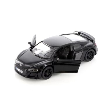 KiNSMART automobilis, 2020 Audi R8 Coupé, juodas KiNSMART automobilis, 2020 Audi R8 Coupé, juodas