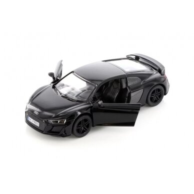 KiNSMART automobilis, 2020 Audi R8 Coupé, juodas 1
