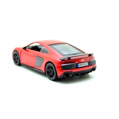 KiNSMART automobilis, 2020 Audi R8 Coupé, raudonas 1 KiNSMART automobilis, 2020 Audi R8 Coupé, raudonas 1