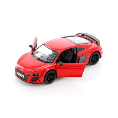 KiNSMART automobilis, 2020 Audi R8 Coupé, raudonas 2 KiNSMART automobilis, 2020 Audi R8 Coupé, raudonas 2